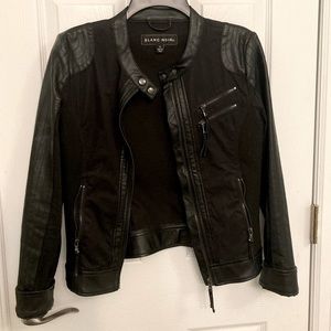 Blanc Noir Women’s Faux Leather Motorcycle Jacket size Small
